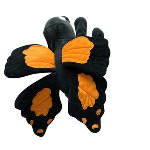 Butterfly Plush Toy - Black and Orange